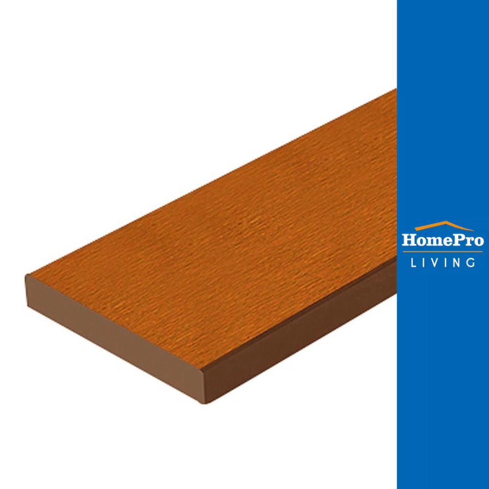 SHERA ไม้พื้น ลายเสี้ยน 15X300X2.5 ซม. สีแดงเบอร์รี่