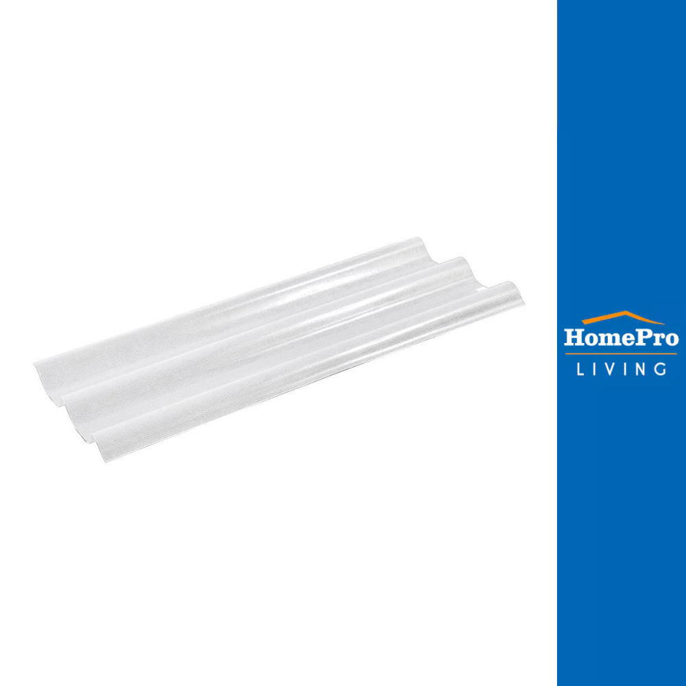 HomePro แผ่นลอนคู่โปร่งแสงผิวส้ม 1.5 มม. x 0.51x1.2 ม. สีใส แบรนด์ SUNSHIELD