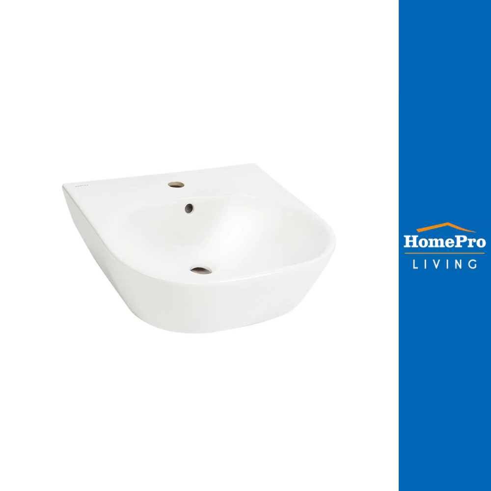 KOHLER อ่างล้างหน้าแบบแขวน K-31458K-0 สีขาว จัดส่งโดย HomePro อ่างล้างหน้า