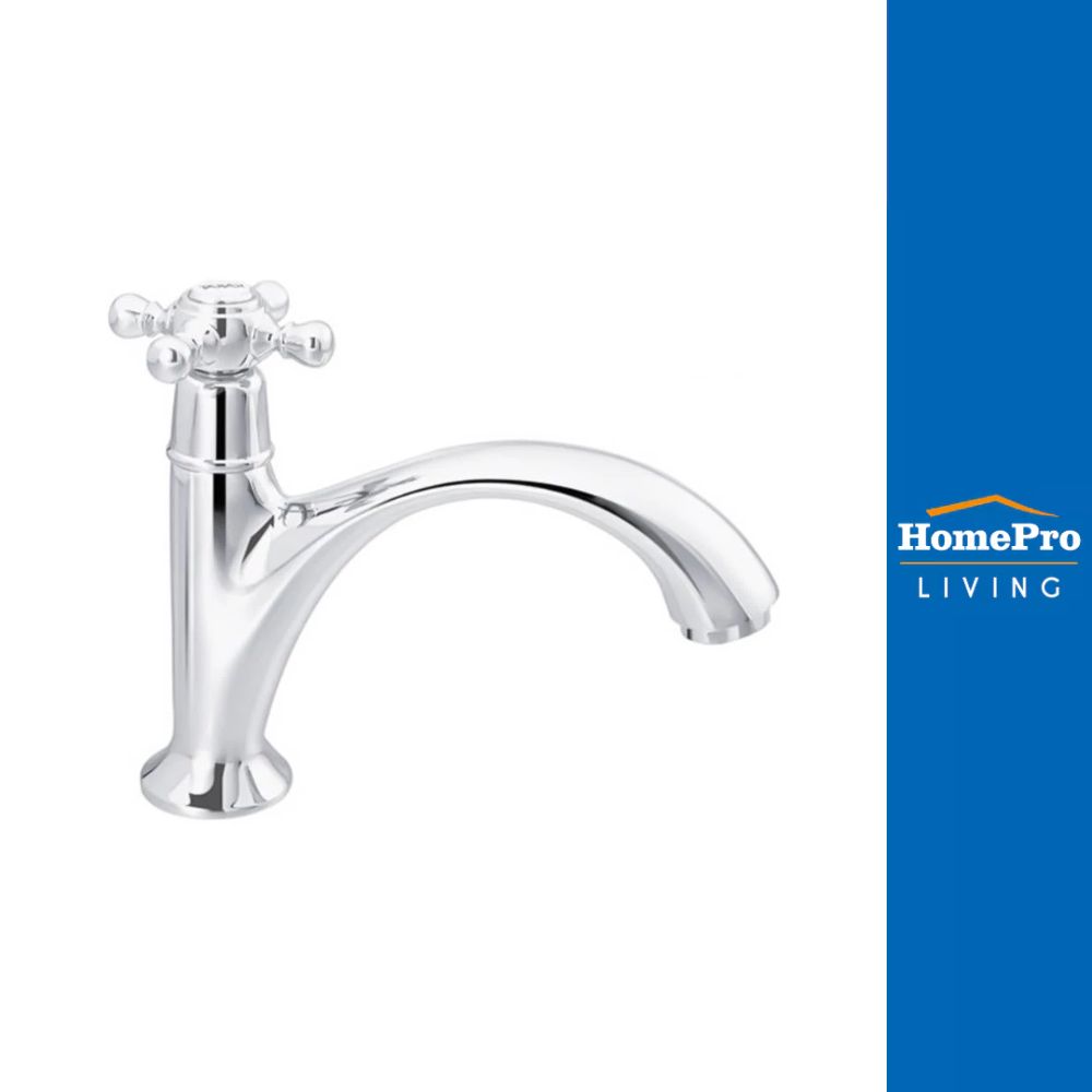 KARAT FAUCET ก๊อกอ่างล้างหน้าเดี่ยว KARAT SW10-50 สีโครม จัดส่งโดย HomePro