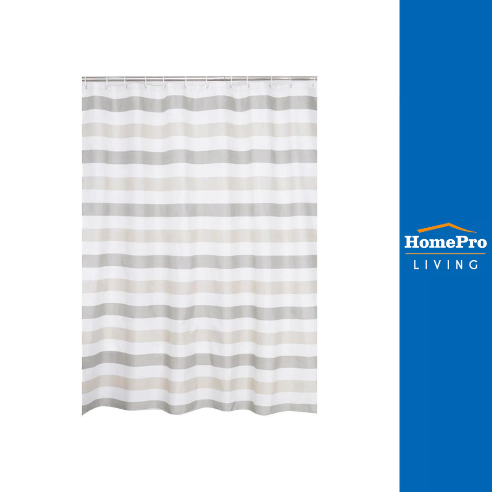 MOYA ม่านห้องน้ำ POLYESTER ACS14082 180x180ซม. จัดส่งโดย HomePro ผ้าม่านห้องน้ำ ม่านกั้นอาบน้ำ