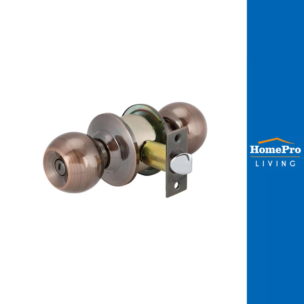 HomePro ลูกบิดห้องน้ำ หัวกลม 489.93.119 สีทองแดงรมดำ แบรนด์ HAFELE