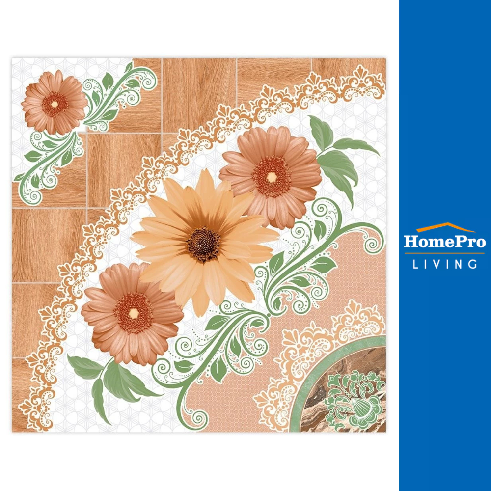 ภูผา กระเบื้องพื้น 16X16 นิ้ว อรอนงค์ น้ำตาล PM 0.96M2