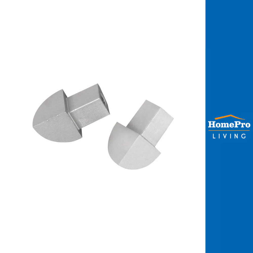 HomePro ตัวปิดมุมคิ้วอะลูมิเนียมแบบโค้ง 9 มม.สีอะลูมิเนียม แบรนด์ TARA