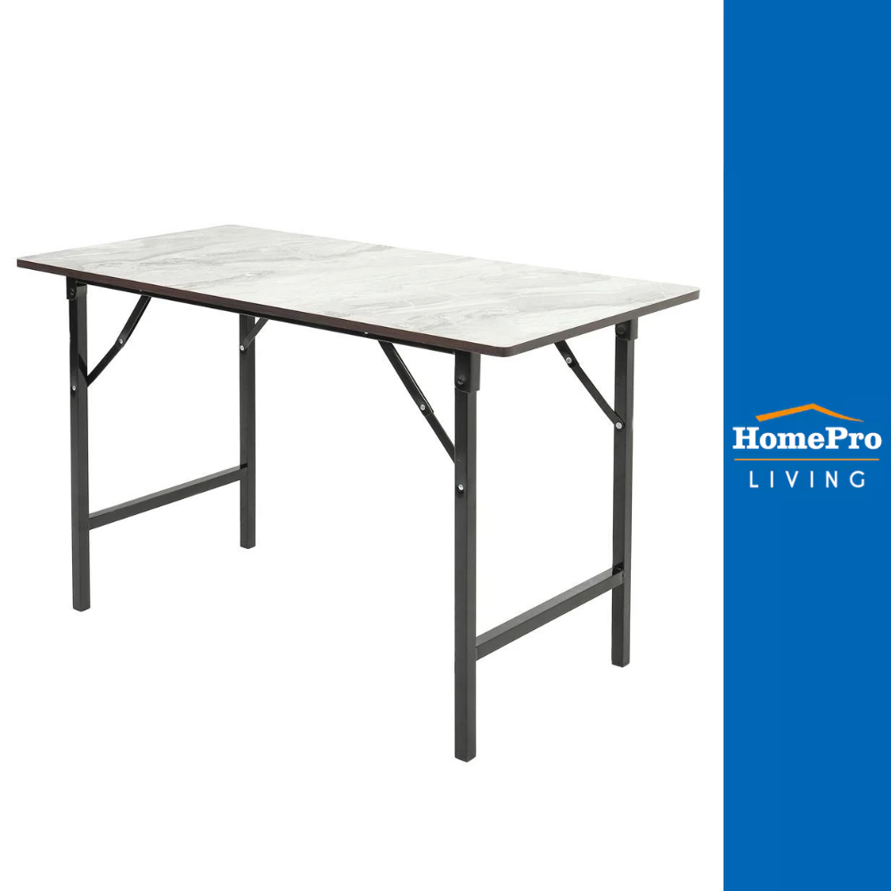 HomePro โต๊ะอเนกประสงค์ 60X120 เซนติเมตร ลายหินอ่อนสีเทา แบรนด์ FURDINI