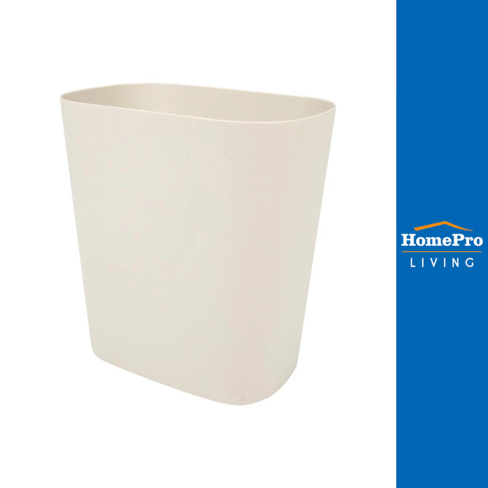 HomePro ถังขยะเหลี่ยม KEVLAR 11 ลิตร สีครีม แบรนด์ ACCO