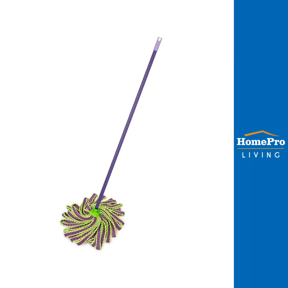 BE WISH ไม้ม็อบไมโครไฟเบอร์หัวจุก VIZA 4 นิ้ว สีม่วง จัดส่งโดย HomePro