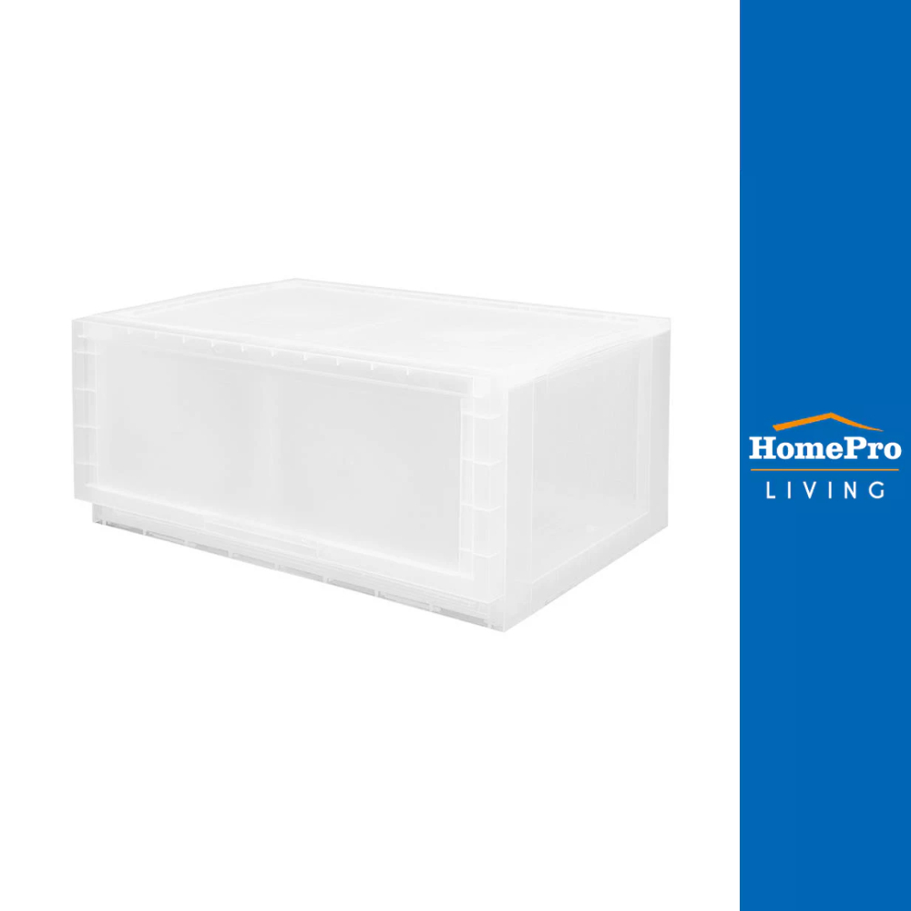 HomePro กล่องลิ้นชัก 1 ลิ้นชัก PURE M 54x39.5x24 ซม. สีใส แบรนด์ STACKO