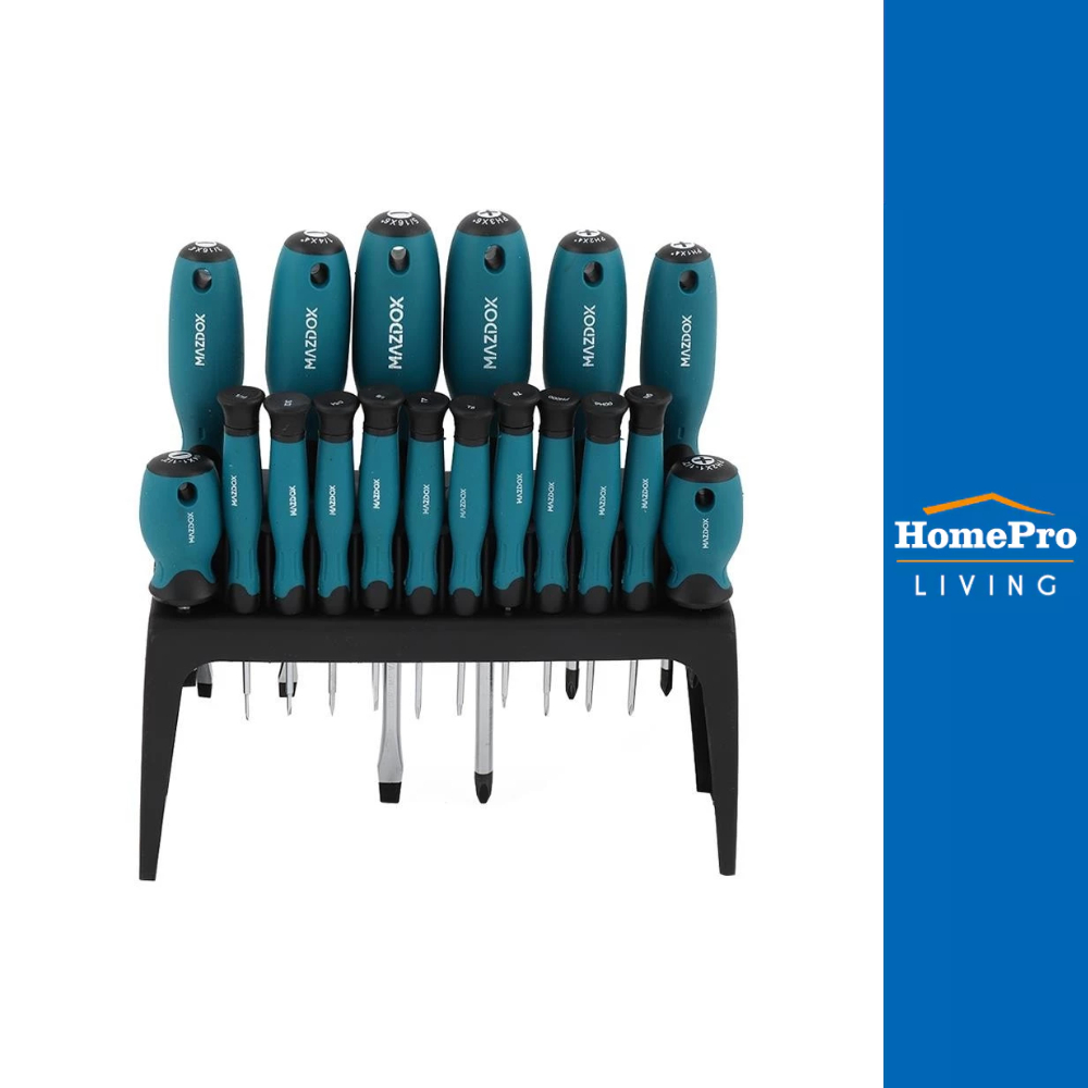 HomePro ชุดไขควงอเนกประสงค์ W000807 18 ชิ้น แบรนด์ MAZDOX