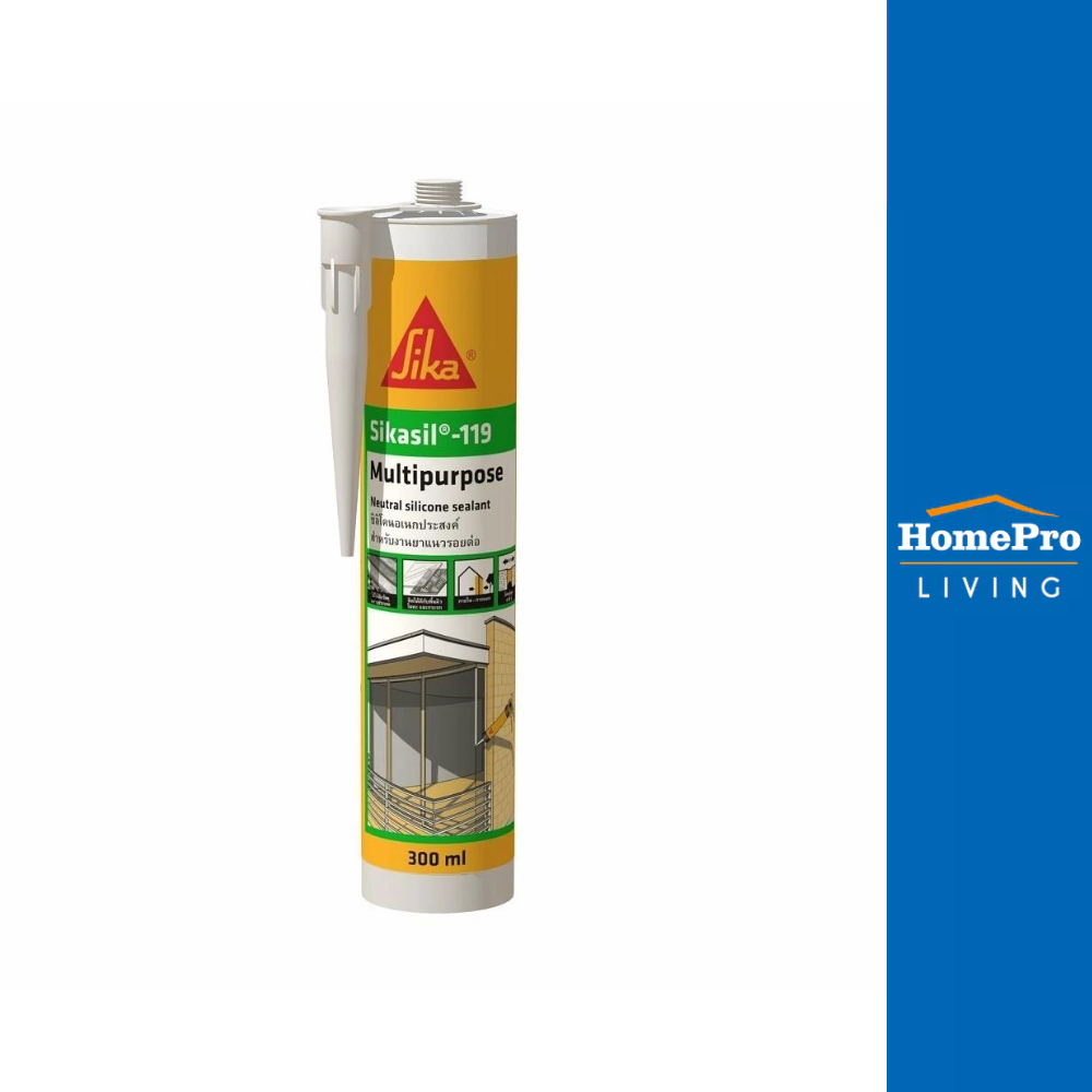 SIKA ซิลิโคนยาแนวอเนกประสงค์ 119 สีขาว 300 มล.