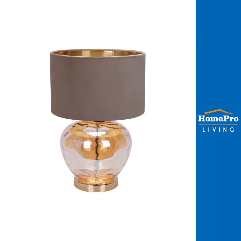 HomePro ไฟตั้งโต๊ะ A453 สีน้ำตาล/ทอง แบรนด์ CARINI
