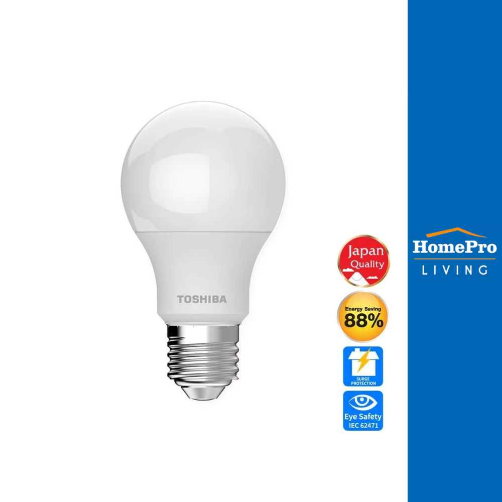 หลอดไฟ LED โตชิบา A60 G7 9 วัตต์ DAYLIGHT E27