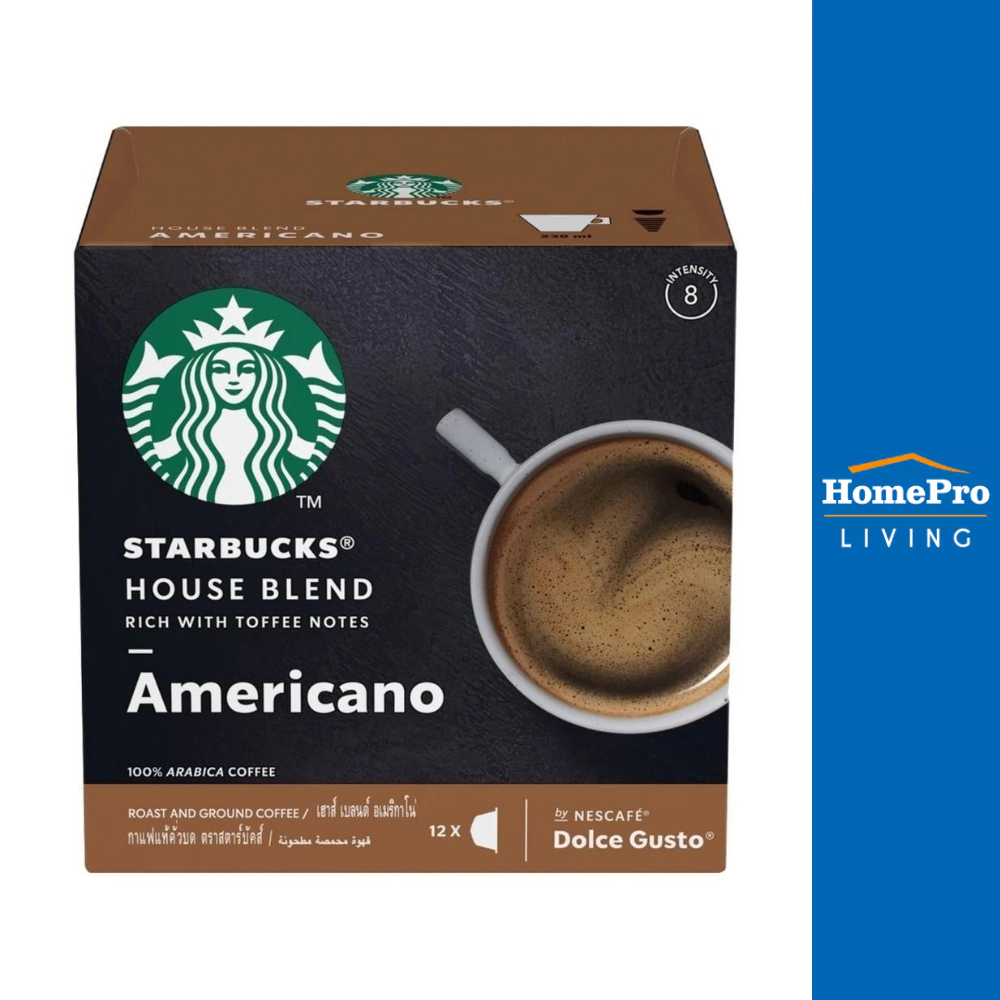 NESCAFE แคปซูลเครื่องชงกาแฟ DOLCE GUSTO STARBUCKS HOUSE BLEND AMERICANO จัดส่งโดย HomePro