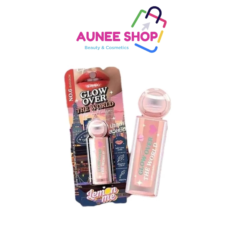 ส่งฟรี/มีไลฟ์ Aunee shop LEMON ME GLOW OVER THE WORLD LIP GLAZE เลม่อน มี โกลว์ โอเวอร์ เดอะ เวิลด์ 3.8 กรัม 7เฉดสี