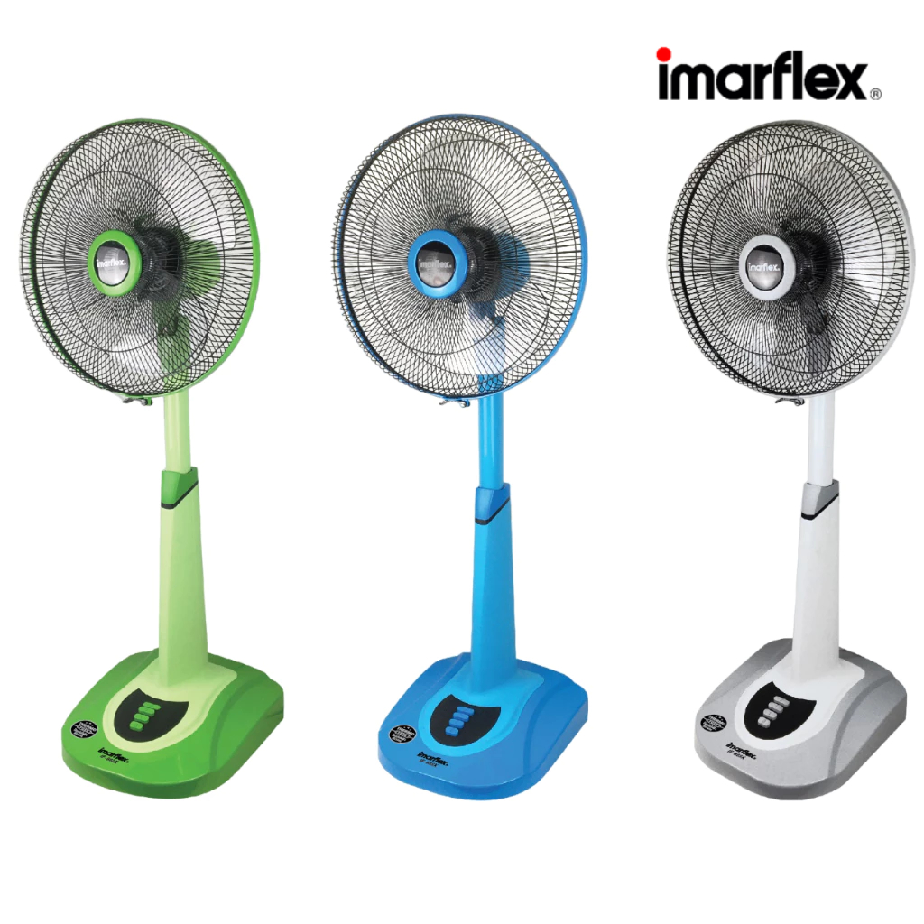 IMARFLEX_1 พัดลม สไลด์ สีทูโทน 16 นิ้ว IF-888X