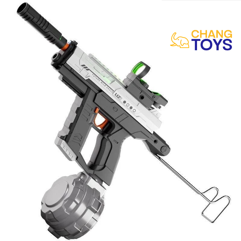 ปืนฉีดน้ำ uzi water gun ไฟฟ้าสำหรับเด็ก ยิงต่อเนื่องดูดน้ำอัตโนมัติแรงดันสูงทรงพลังปืนฉีดน้ำระยะไกล