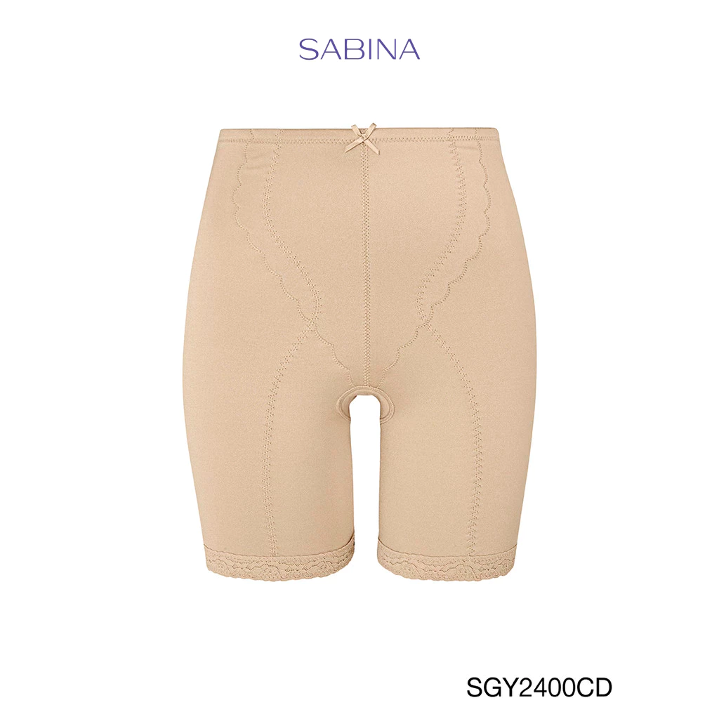 Sabina กางเกงกระชับสัดส่วนเอวสูง Medium Support รหัส SGY2400CD - สีเนื้อเข้ม