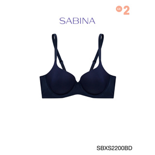 Sabina เสื้อชั้นใน มีโครง รุ่น Sixnature รหัส SBXS2200BD สีน้ำเงินเข้ม