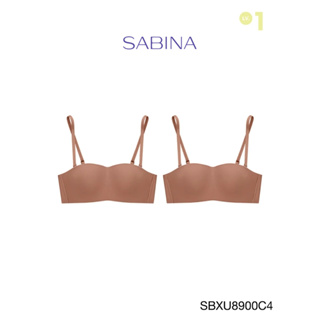 Sabina เสื้อชั้นใน (Set 2 ชิ้น) Invisible Wire (ไม่มีโครง) Seamless Fit รุ่น Pretty Perfect  รหัส SBXU8900C4 สีเนื้อแทน