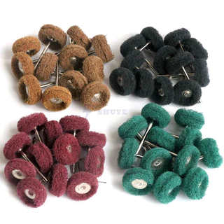 ลูกสก๊อตไบร์ท ลบรอยลึก แกนดอก ลูกผ้าขัดมีแกน ล้อผ้าขัด (3X25）40～400 Grit