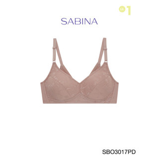 Sabina เสื้อชั้นใน Invisible Wire (ไม่มีโครง) รุ่น Function Bra รหัส SBO3017PD สีชมพูเข้ม