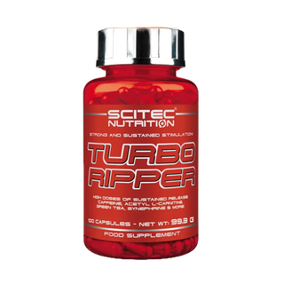 SCITEC NUTRITION Turbo Ripper 100 caps. (Fat Burner / แฟตเบิร์นเนอร์ , เผาพลาญไขมัน)