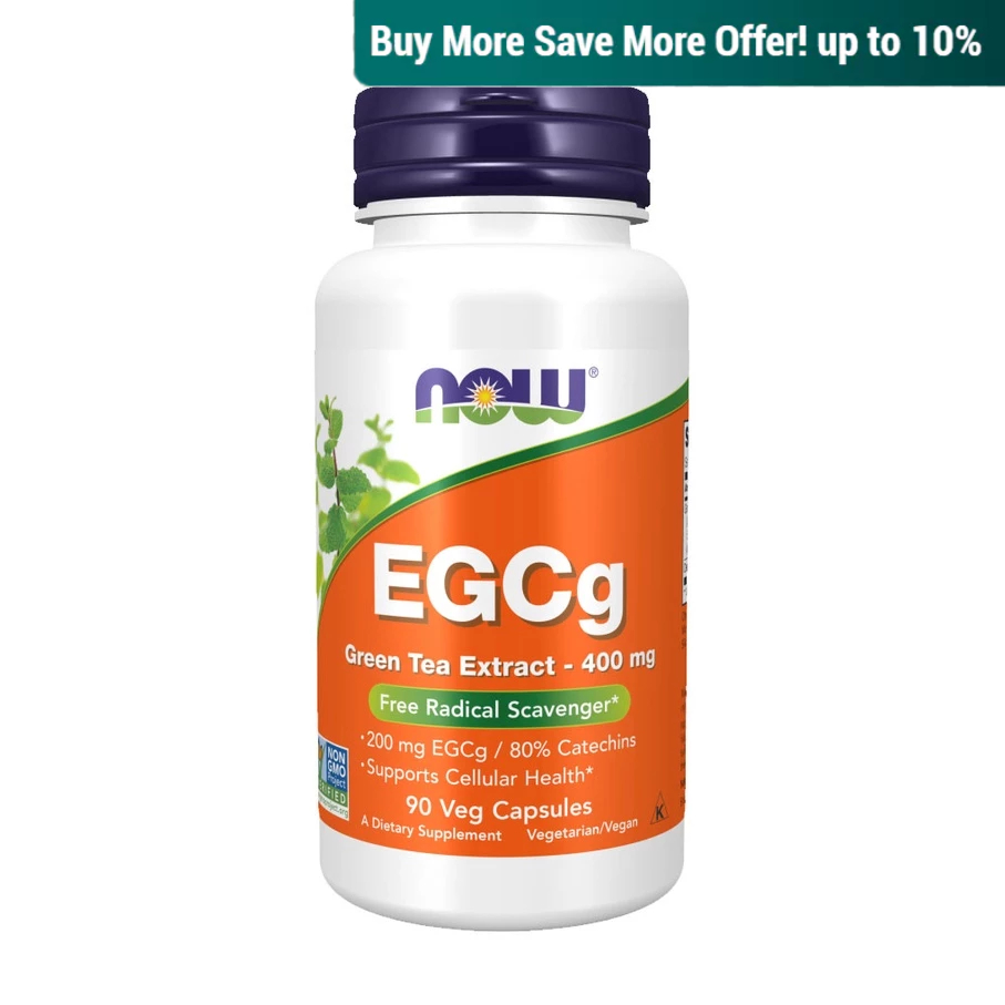 Now Foods, EGCg, Green Tea Extract, 400mg 90 Veg Capsules