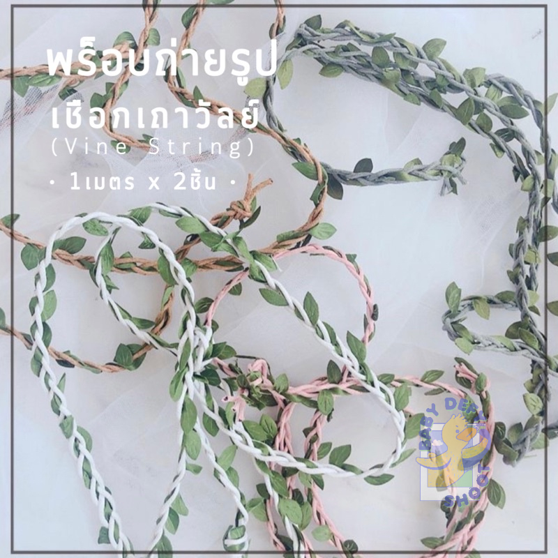 <พร้อมส่ง> เชือกเถาวัลย์ 1แพ็ค2ชิ้น ยาวเส้นละ 100ซ.ม. Vine String พร็อบถ่ายรูป ของตกแต่ง เถาวัล เชือก