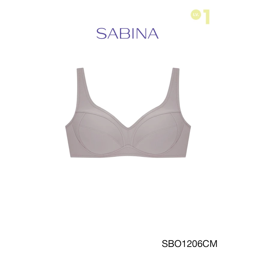 Sabina เสื้อชั้นใน Invisible Wire (ไม่มีโครง) รุ่น Function Bra รหัส SBO1206CM สีช็อคโกแลต