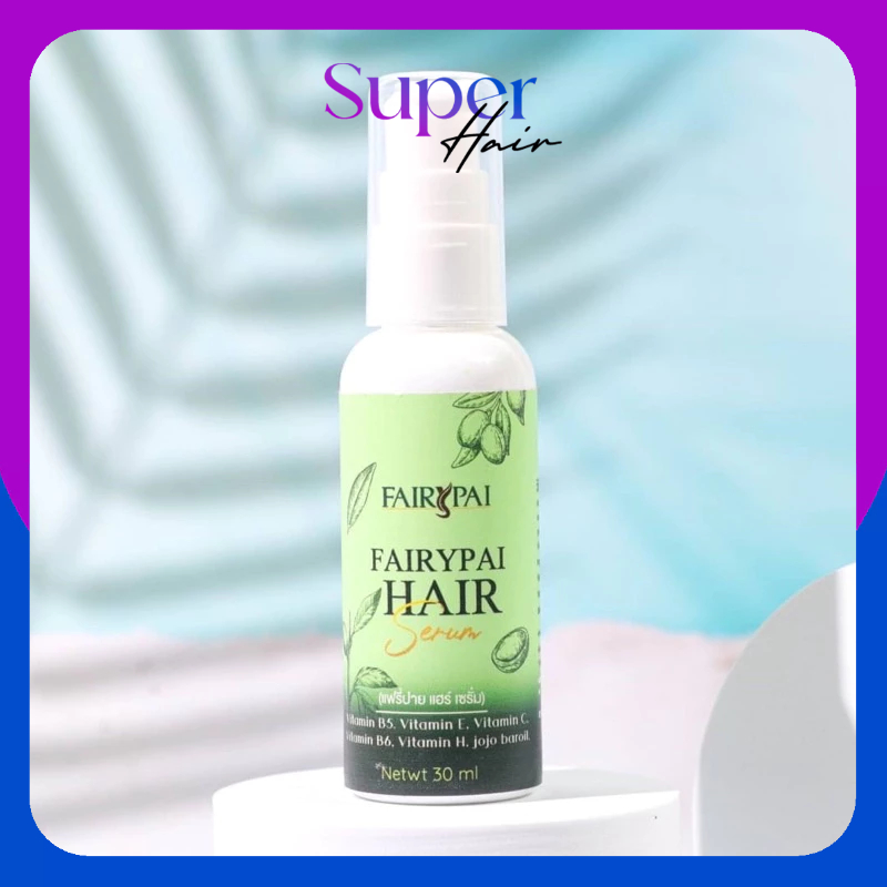 Fairypai แฮร์เซรั่ม เร่งผมยาวแพ๊คเกจใหม่ กลิ่นหอม +แฟรี่ปาย+ hair serum ช่วยบำรุงผมเสีย เร่งผมยาว 3เท่า ลดผมขาด หลุดร่วง