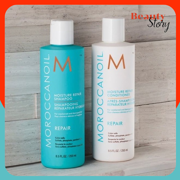 แท้100% แชมพู/ครีมนวด Moroccanoil *Moisture Repair* Shampoo/Conditioner 250ml โมร็อคแคนออยล์ บำรุงผมแห้งเสียมาก อ่อนแอ
