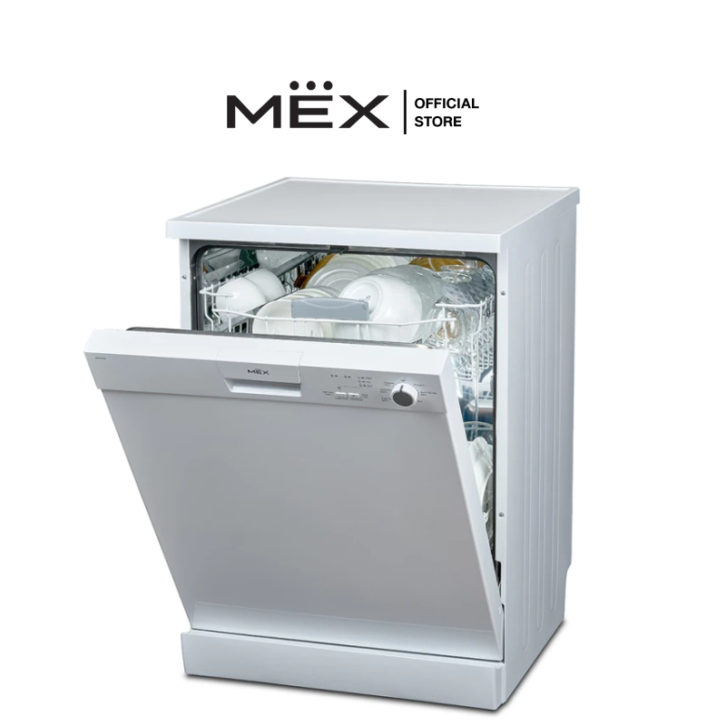 MEX รุ่น DK612W เครื่องล้างจานตั้งพื้น ขนาด 60 ซม. สีขาว