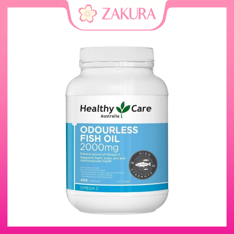 Healthy Care	Odourless Fish Oil 2000mg 400capsules