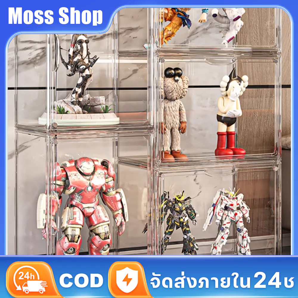 กล่องใส่โมเดล ตู้เก็บของกันฝุ่น กล่องใส่ art toy มีหลายขนาด กล่องใสกันฝุ่นกันรอย กล่องโชว์ของสะสม ประหยัดพื้นที่