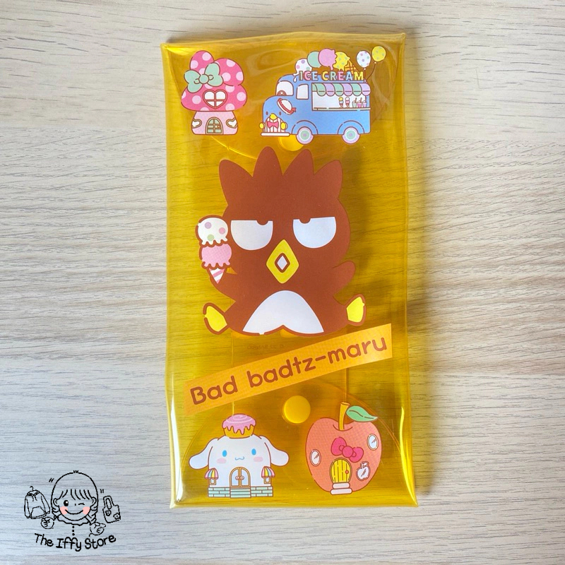 กระเป๋า / กระเป๋าใส่นามบัตร / กระเป๋าใส่สมุดธนาคาร แบดแบดมารุ (Sanrio - Bad Badtz-maru) #สินค้ามือสอง