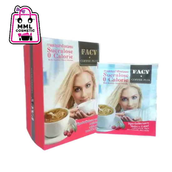 Facy เฟซี่ คอฟฟี่ พลัส กาแฟปรุงสำเร็จชนิดผง (15กรัม*10ซอง)
