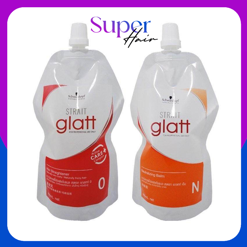 ครีมยืดผม Schwarzkopf Professional Glatt ชวาร์สคอฟ แกลทท์ เบอร์ 0 (400มล.) สำหรับผมหยิกมาก เส้นใหญ่