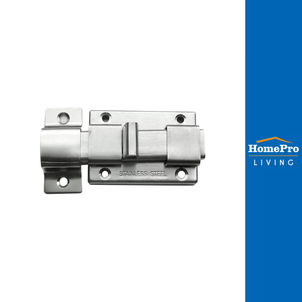 HomePro กลอนห้องน้ำ  81-PMK02 สีสเตนเลส แบรนด์ PMK