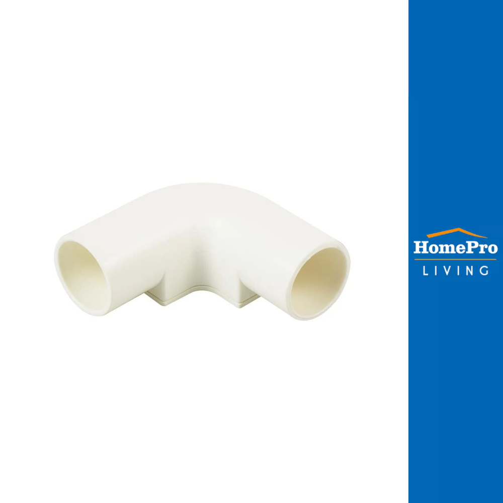 ตราช้างเอ็นพีไอ ข้อต่อข้องอ 90 องศา ฝาเปิด PVC ตราช้างNPI 20 มม. มาตรฐาน BS สีขาว จัดส่งโดย HomePro
