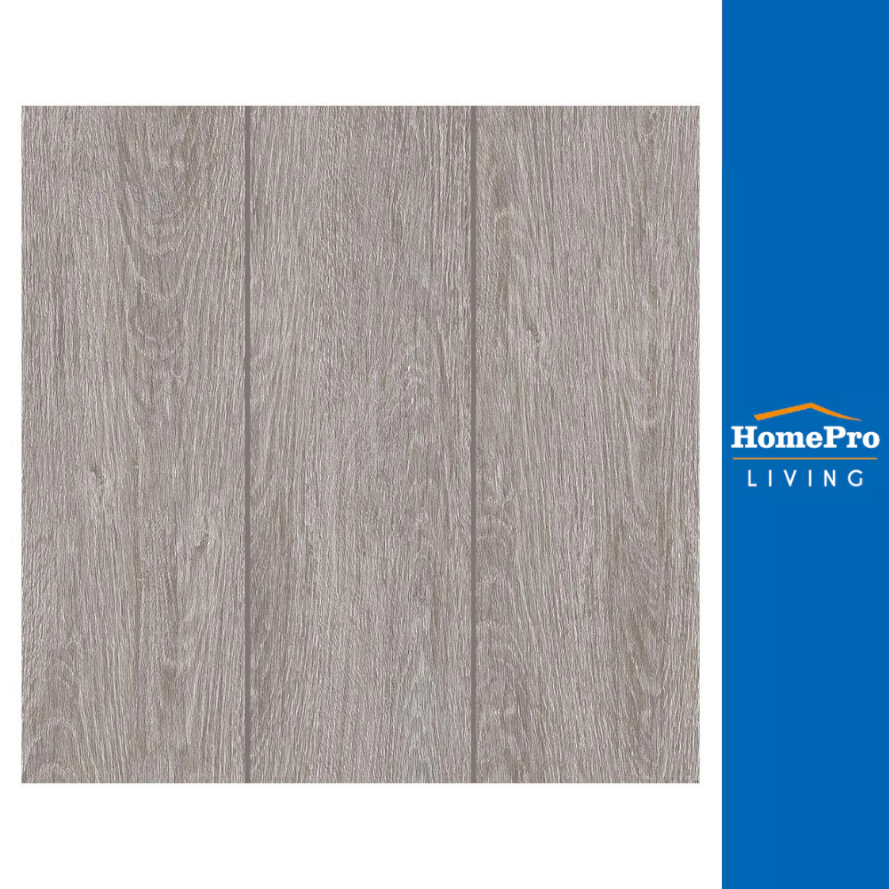 COTTO กระเบื้องพื้น 16x16 นิ้ว ทริปเปิล วู้ด เทา PM จัดส่งโดย HomePro