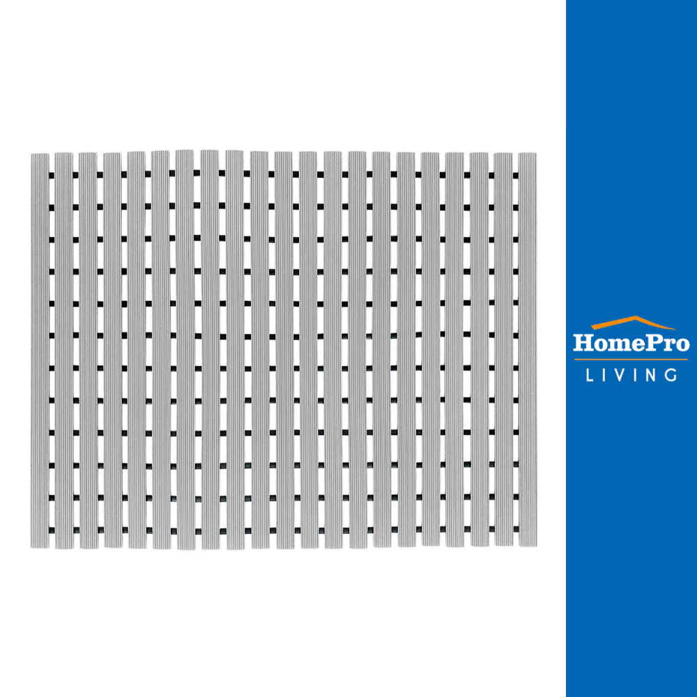 HomePro แผ่นกันลื่น CARLIN 75X61 ซม. สีเทา แบรนด์ HLS