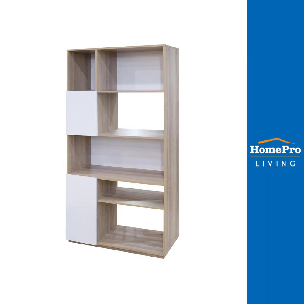 [จัดส่งพร้อมประกอบ] HomePro ชั้นวางของ 5 ชั้น SAKI สีไวท์โอ๊ค/ขาว แบรนด์ FURDINI