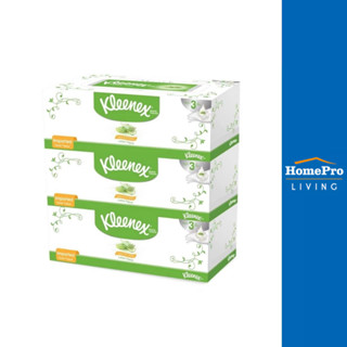 KLEENEX กระดาษเช็ดหน้า ALOE and E 80 แผ่น แพ็ค3 จัดส่งโดย Ho…