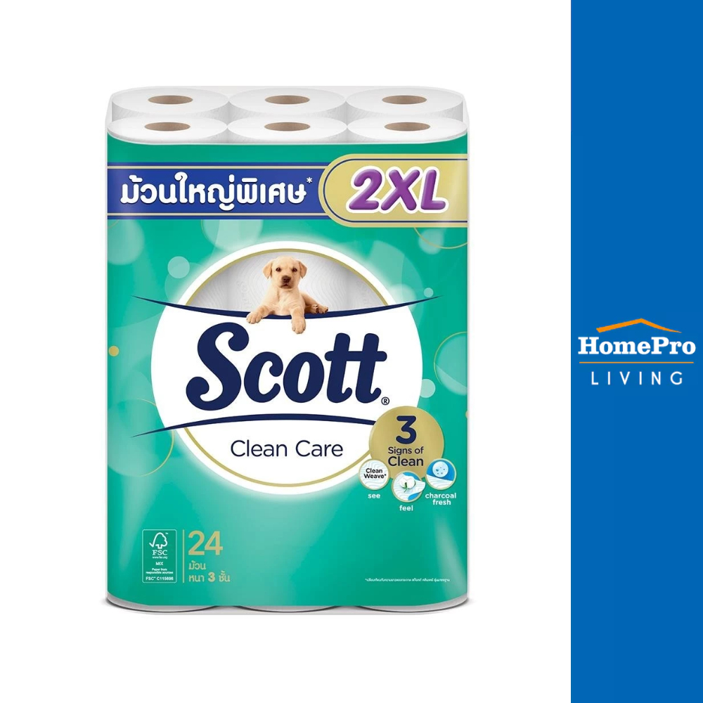 SCOTT กระดาษชำระ CLEAN CARE แพ็ค24