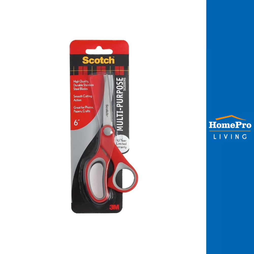 HomePro กรรไกรอเนกประสงค์ ขนาด 6 นิ้ว สีขาว แบรนด์ 3M