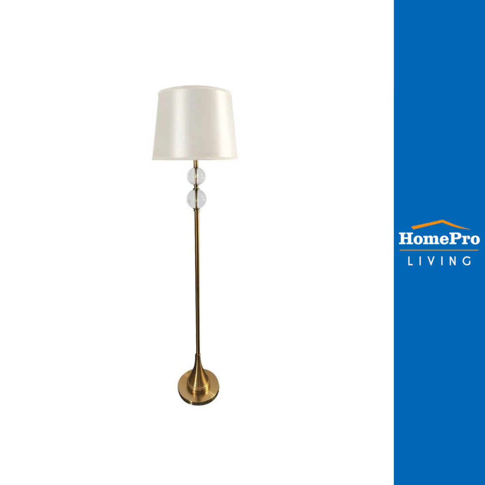CARINI ไฟตั้งพื้น ML5319 สีขาว/ใส/ทอง 1 หัว จัดส่งโดย HomePro