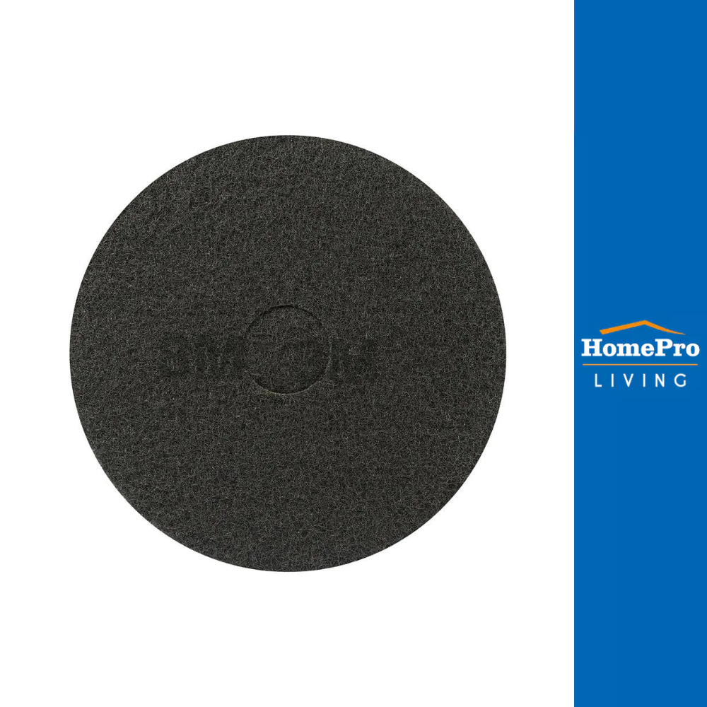 3M แผ่นสก๊อตไบรท์ขัดพื้น Z052-0100 18 นิ้ว สีดำ