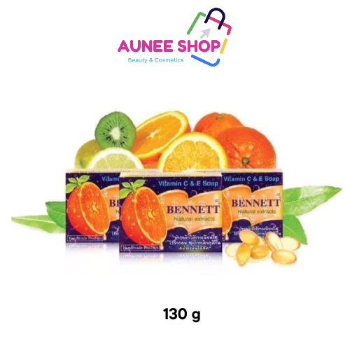 ส่งฟรี/มีไลฟ์  BENNETT Vitamin C&E Soap สบู่เบนเนท เบนเนท