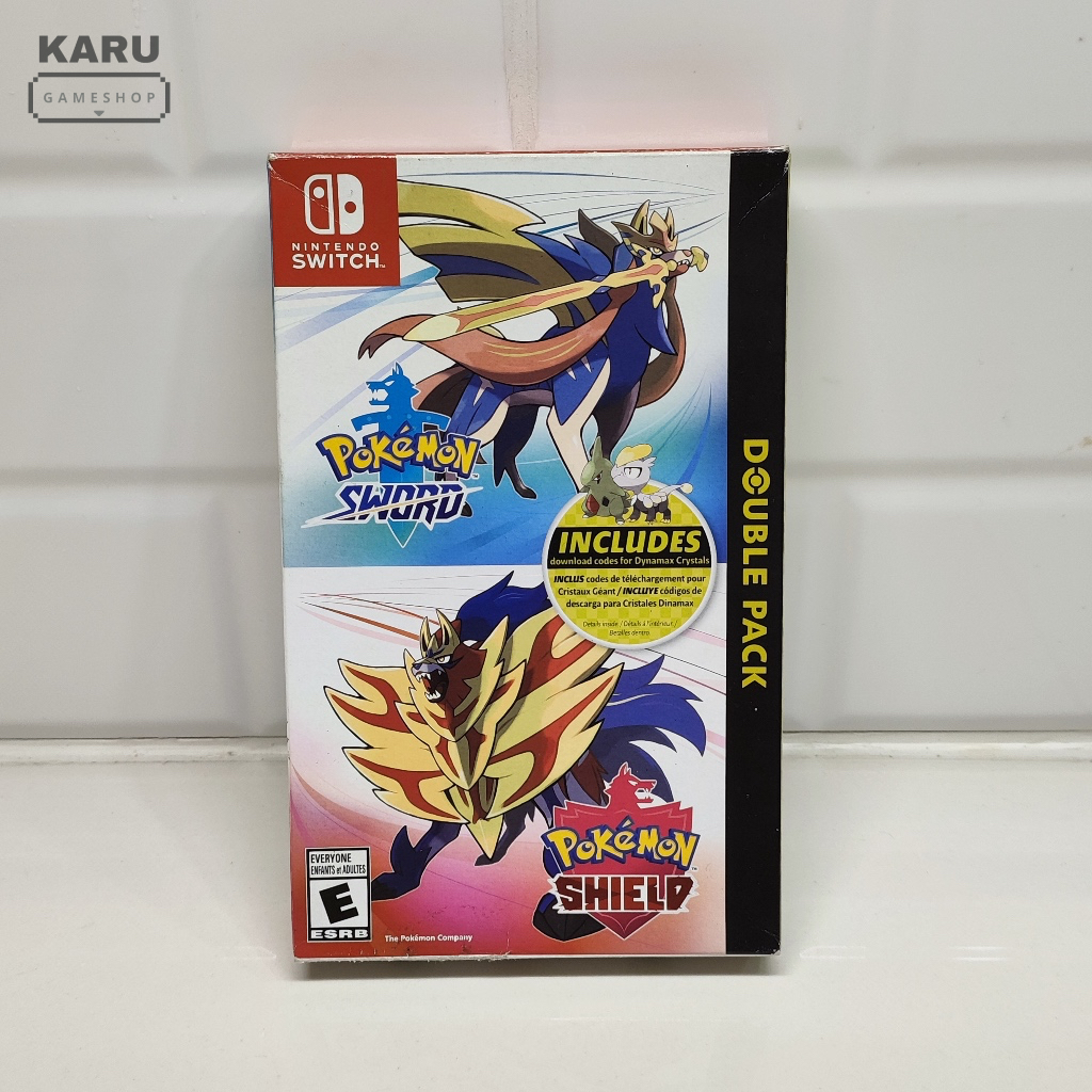 [พร้อมส่ง] มือ 2 กล่องเปล่าไม่มีแผ่น Nintendo Switch : Pokemon Sword & Shield Double Pack ปกอังกฤษ