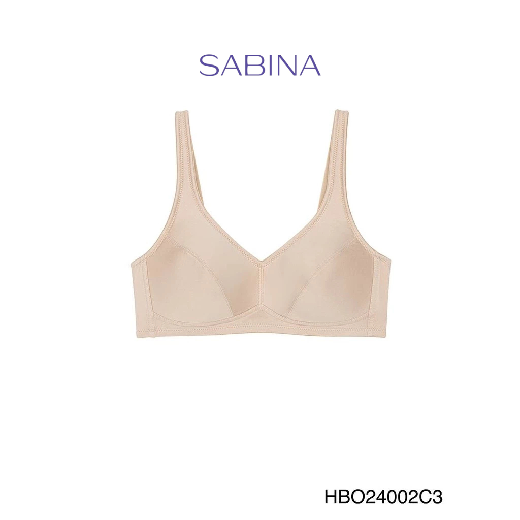 Sabina Habpy Adult Level 1 เสื้อชั้นใน ไร้โครง รหัส HBO24002C3 - สีเนื้อเข้ม